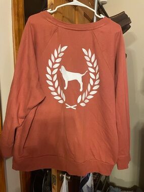 Victoria's Secret PINK Burnt Orange Crewneck Sweatshirt